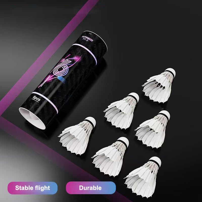 3/6Pcs White Goose Feather Bad - Badminton Shuttlecock recension och pris