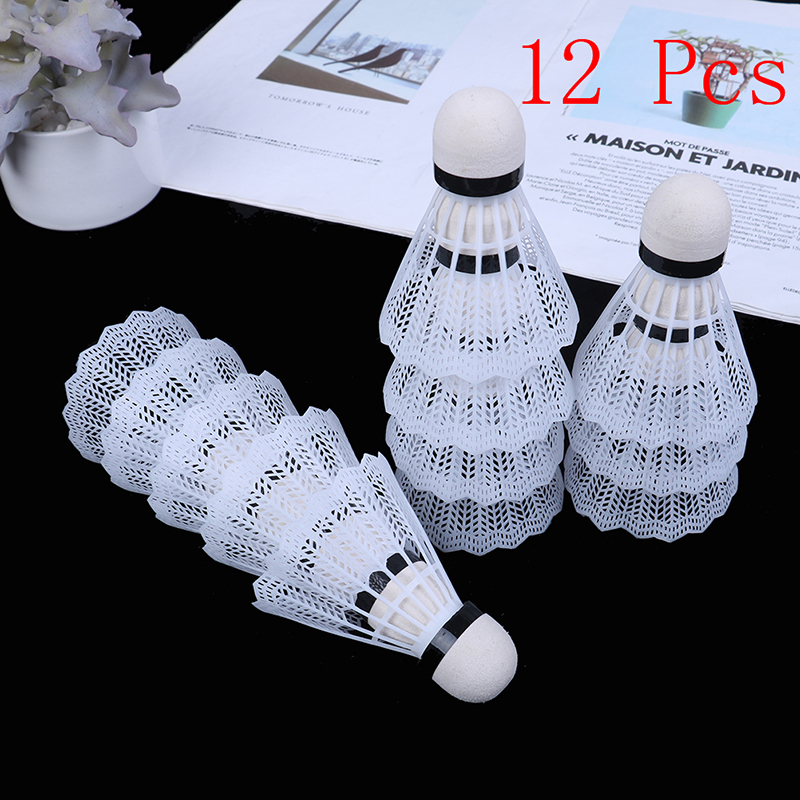12Pcs Plastic Badminton Shuttl - Feather Shuttlecock recension och pris