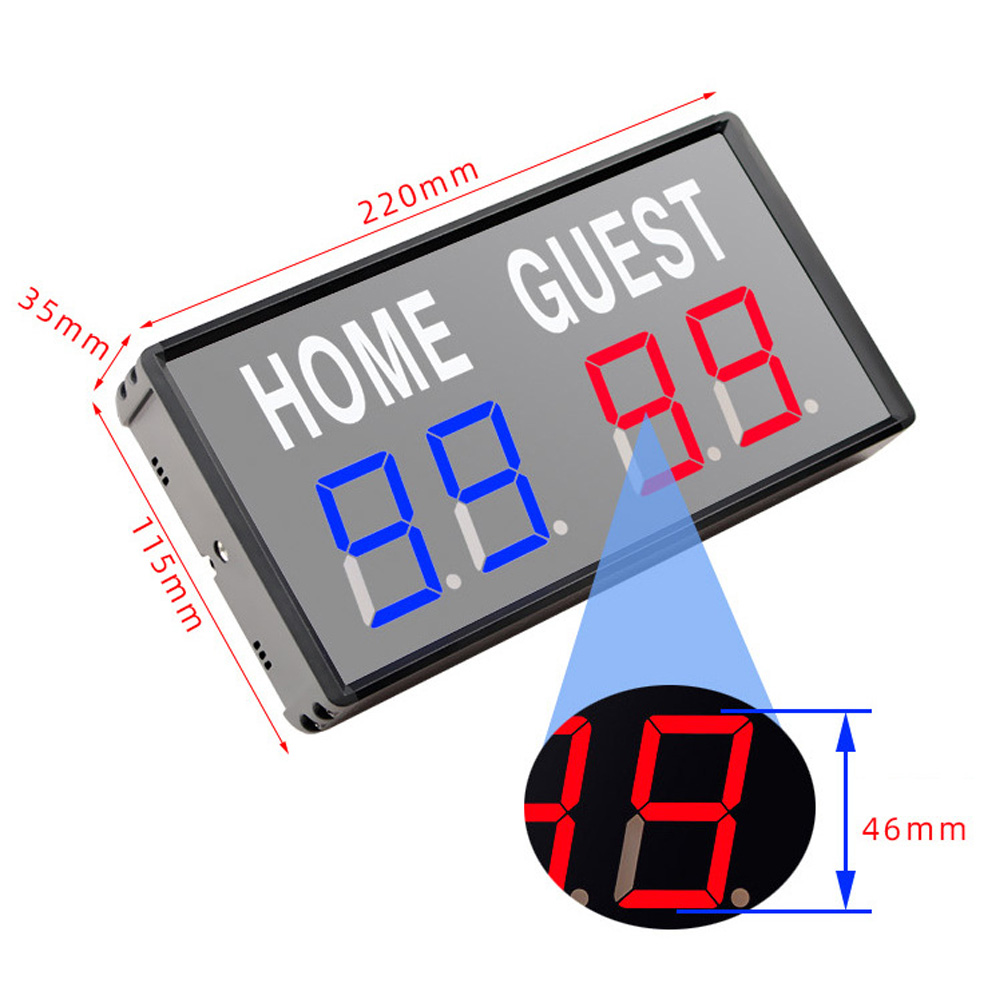 Portable 4 Digit LED Scoreboar - Scoreboard Digital recension och pris